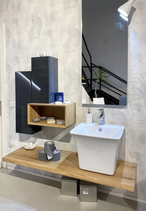 Mobile bagno Cerasa laccato e legno