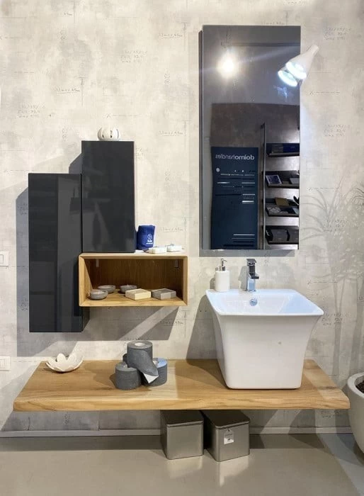 Mobile bagno Cerasa laccato e legno