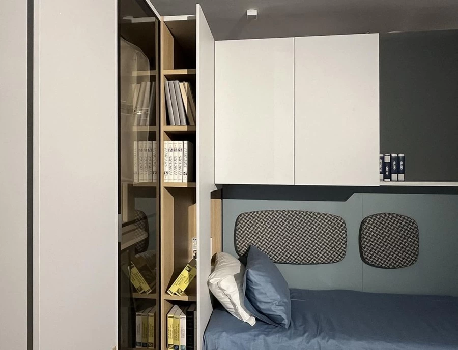 Cameretta letto singolo Clever Seta
