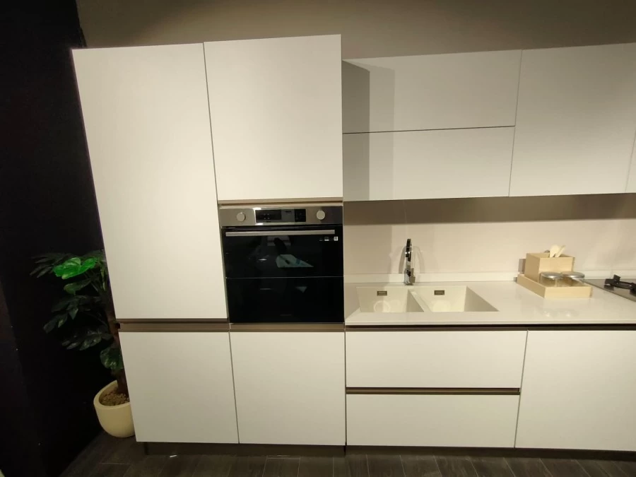 Cucina lineare Creo Kitchens TABLET HEAD
