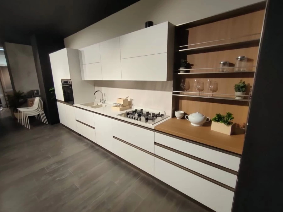 Cucina lineare Creo Kitchens TABLET HEAD