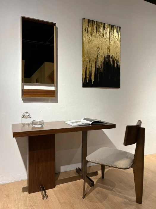 Consolle Comosette Balance con specchio e sedia