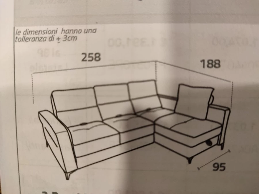 Divano Chaise-longue Pregio Italia Sofa' KANT