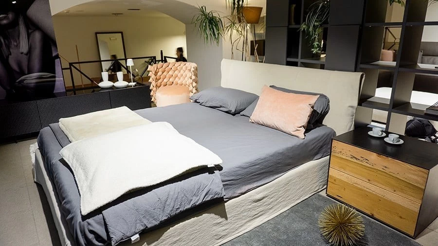 Letto matrimoniale con contenitore Ethos Kune