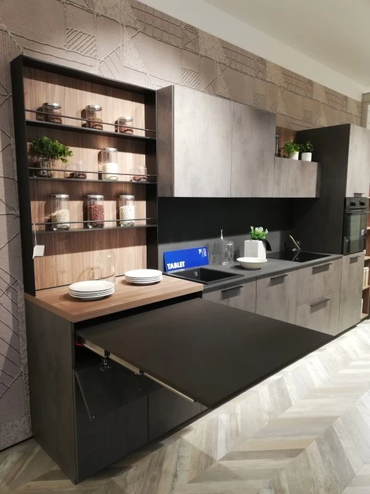 Cucina lineare Creo Kitchens Tablet Bridge