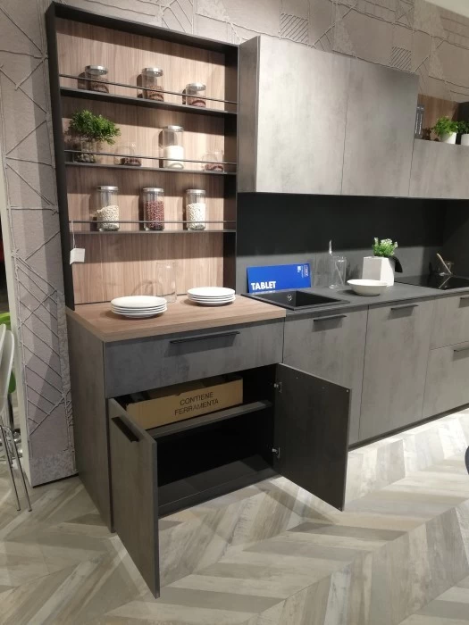 Cucina lineare Creo Kitchens Tablet Bridge