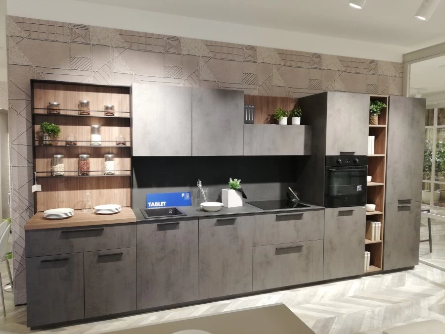 Cucina lineare Creo Kitchens Tablet Bridge