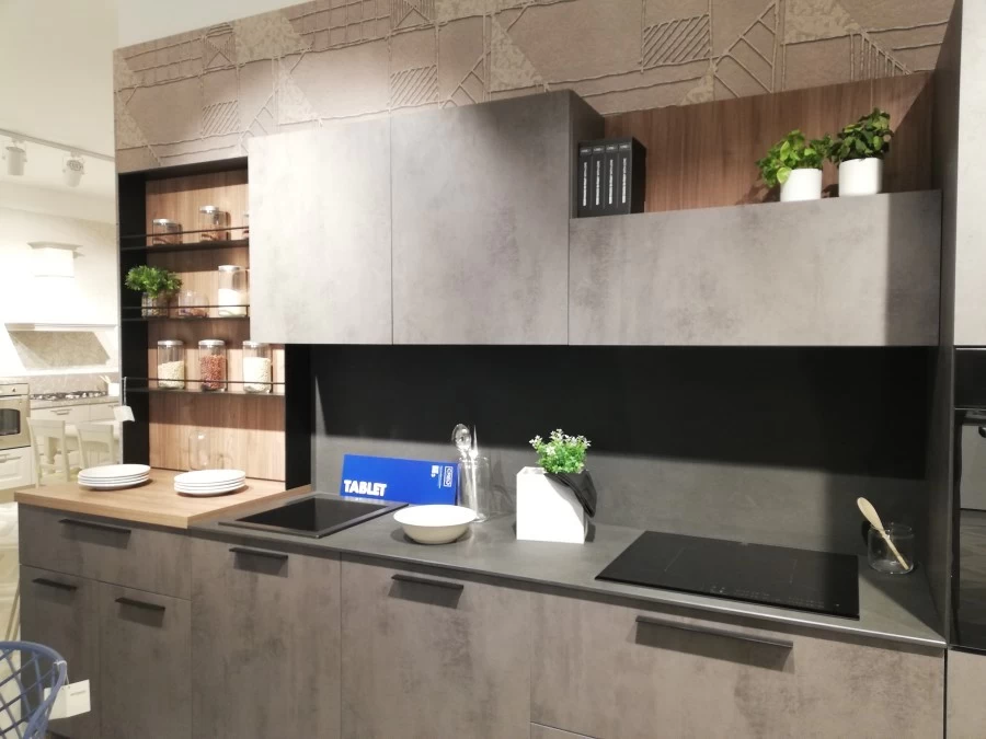 Cucina lineare Creo Kitchens Tablet Bridge