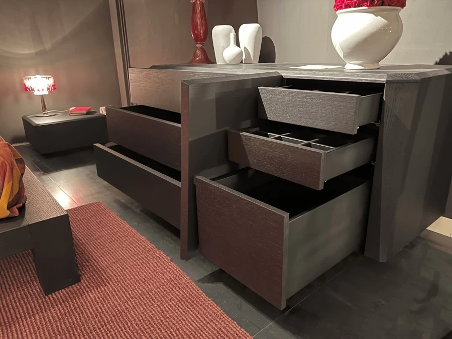 Letto con gruppo La Falegnami dark