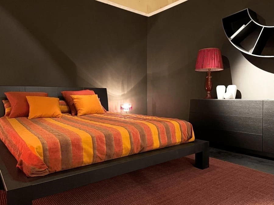 Letto con gruppo La Falegnami dark
