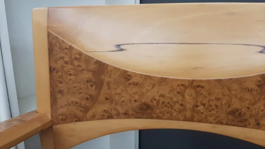 Sedia con braccioli Maxalto Damasco