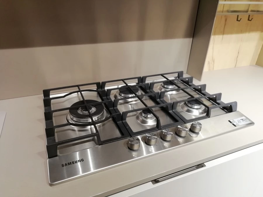 Cucina angolare Stosa Cucine Infinity Cemento Visone