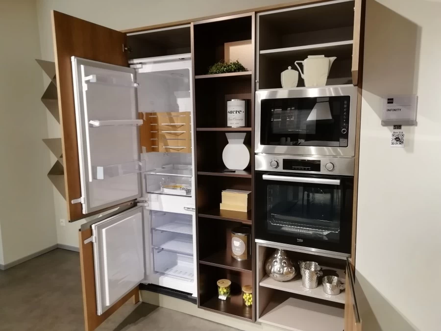 Cucina lineare Stosa Cucine Infinity Rovere Nodato