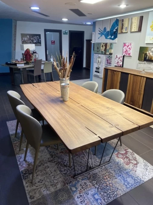 Tavolo rettangolare Arte Brotto NOCE + credenza