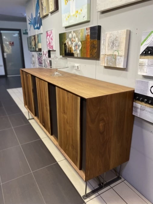 Tavolo rettangolare Arte Brotto NOCE + credenza