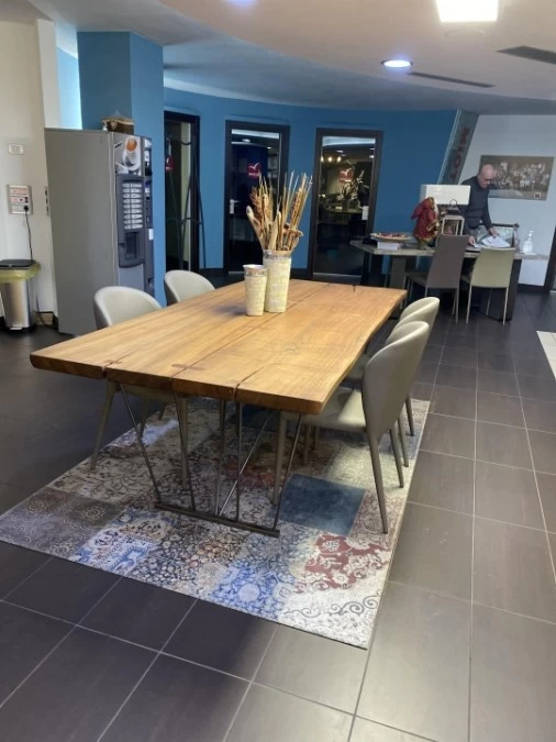 Tavolo rettangolare Arte Brotto NOCE + credenza