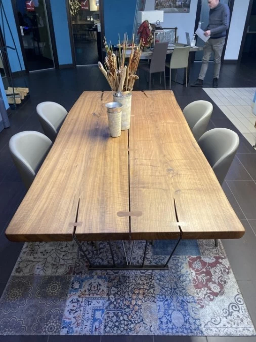 Tavolo rettangolare Arte Brotto NOCE + credenza