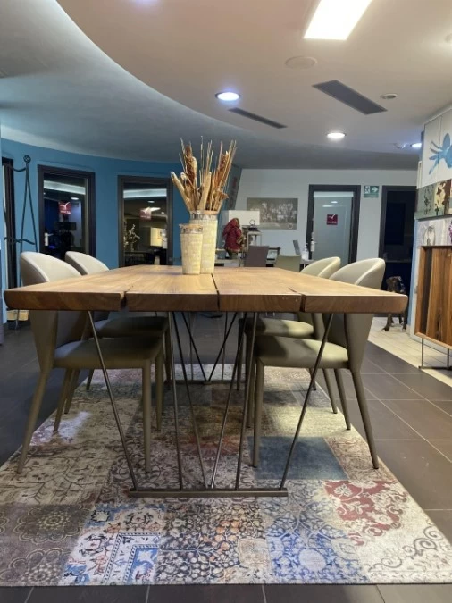 Tavolo rettangolare Arte Brotto NOCE + credenza