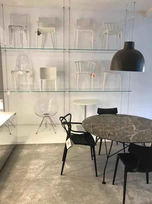 Tavolo rotondo Kartell Glossy