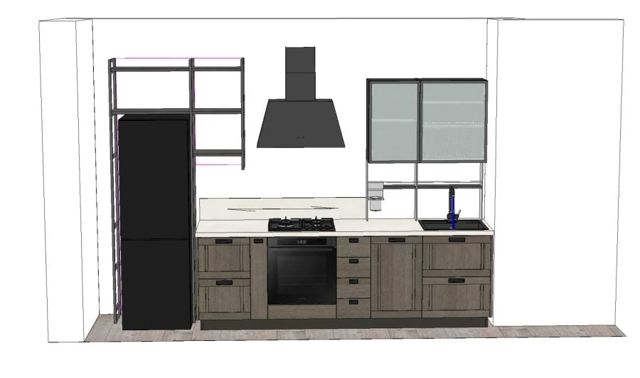 Cucina lineare Scavolini Sax