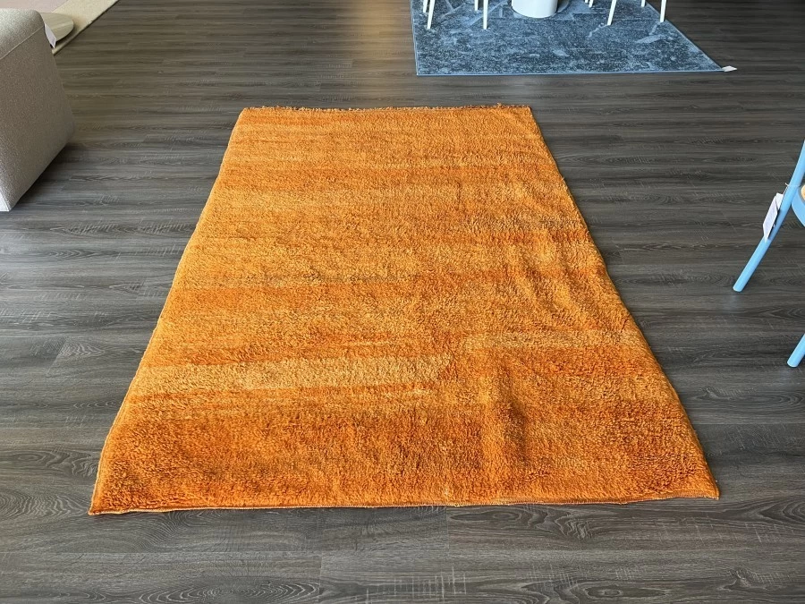 Tappeto Produzione Artigianale Tappeto Arancio