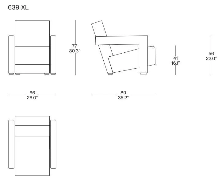 Poltrona da giardino Cassina Utrecth XL Outdoor