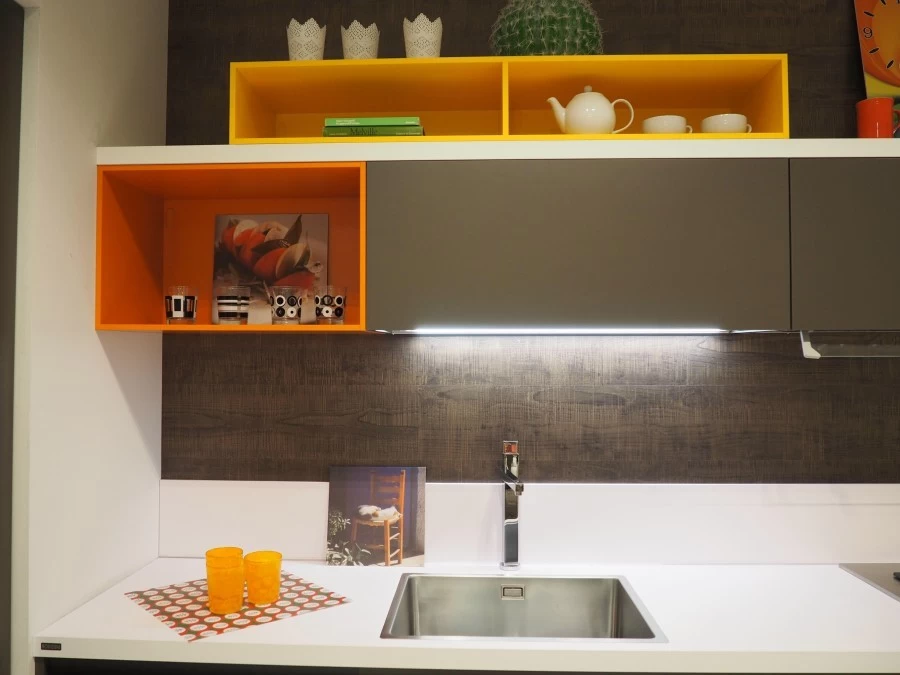 Cucina con penisola Scavolini Foodshelf