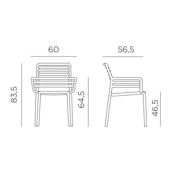 Sedia da giardino Nardi Doga armchair