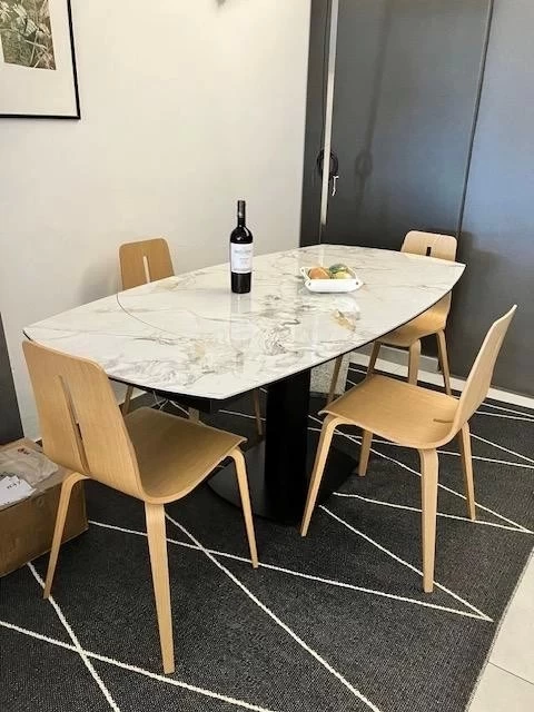 Sedia senza braccioli Caimi brevetti PLATONE