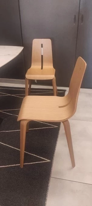 Sedia senza braccioli Caimi brevetti PLATONE