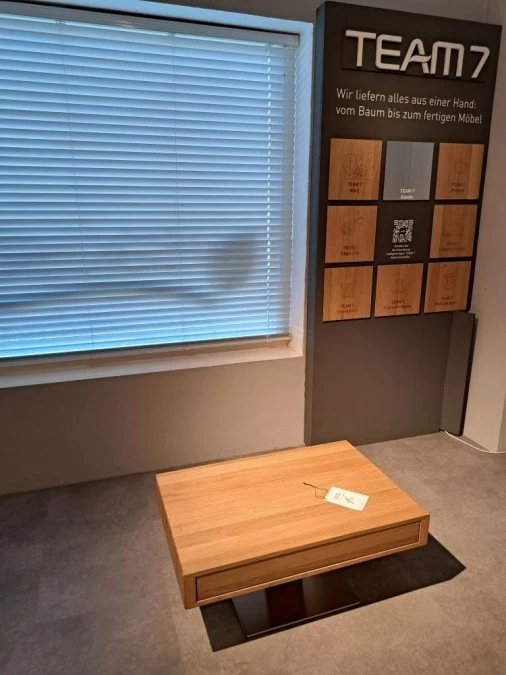 TAVOLINO LIFT ROVERE NATURALE TEAM 7 NATÜRLICH WOHNEN - PERSEGHETTO ARREDA _RIVENDITORE UFFICIALE