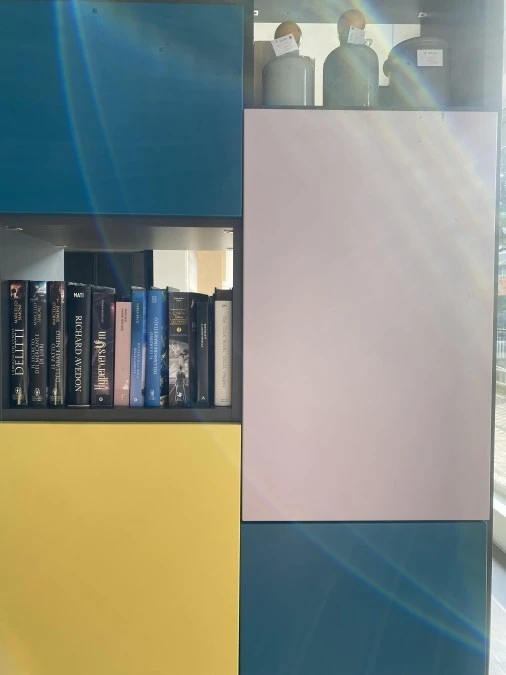 Piccola libreria Scavolini Sistema parete fluida