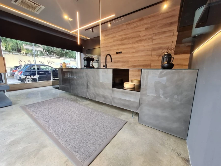 Cucina con Isola Lago 36e8 Glass