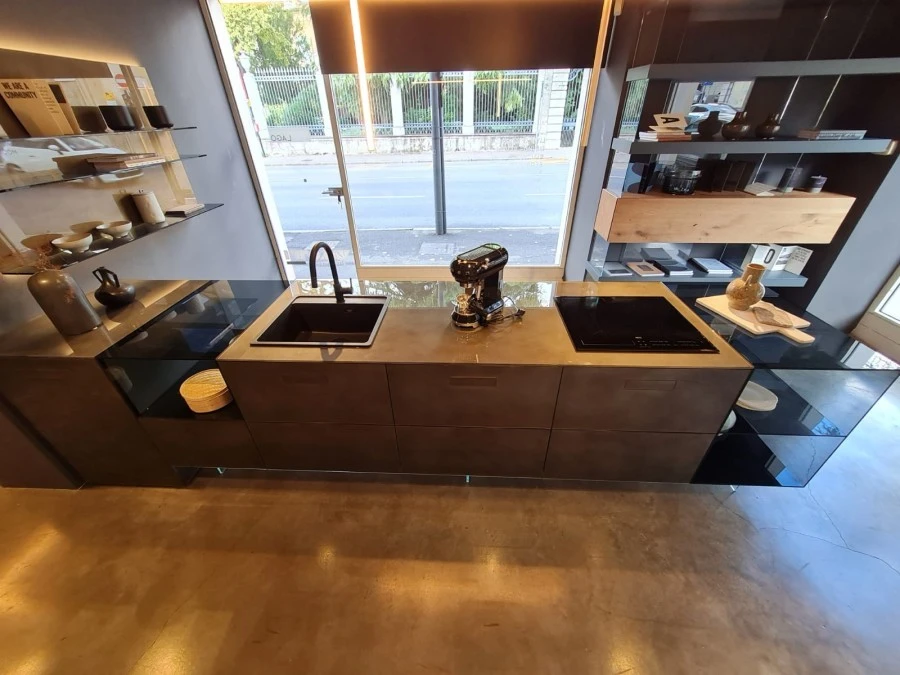 Cucina con Isola Lago 36e8 Glass