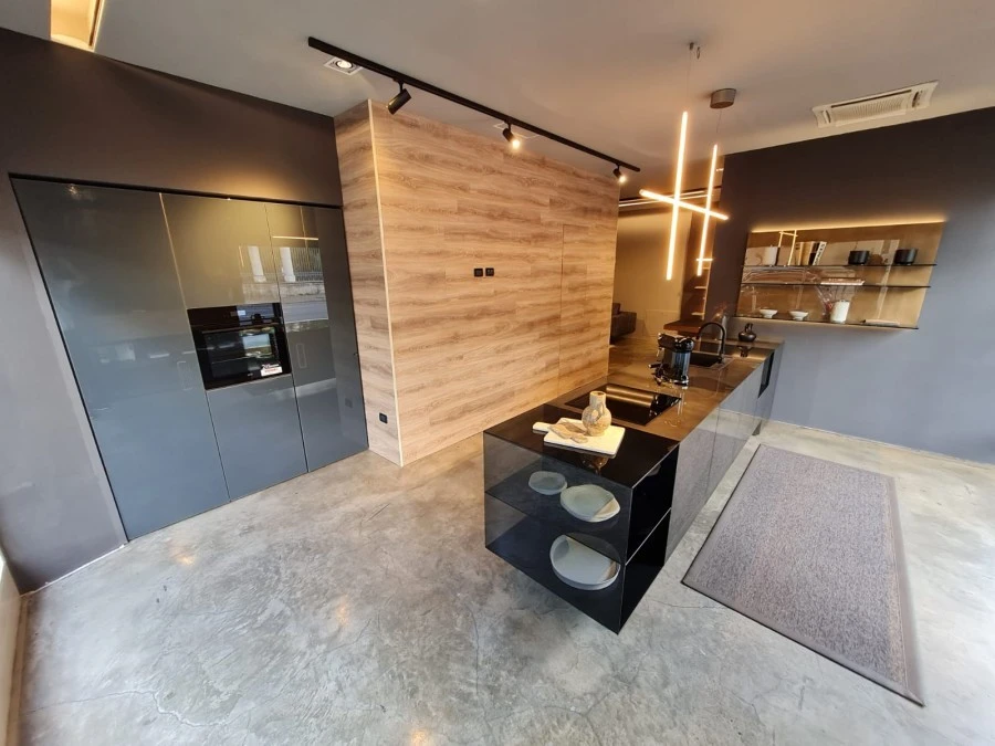 Cucina con Isola Lago 36e8 Glass