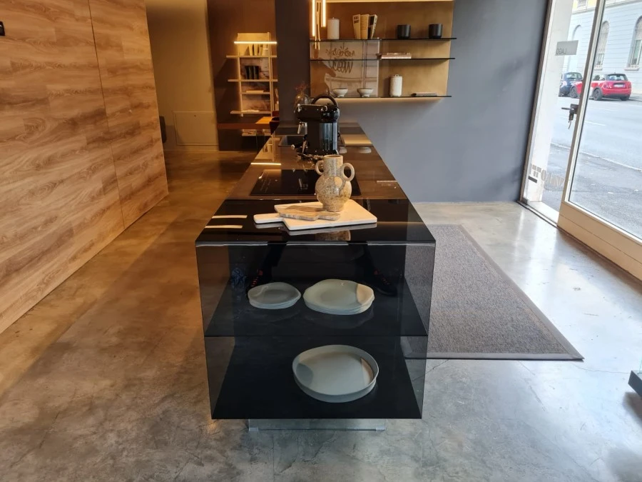 Cucina con Isola Lago 36e8 Glass