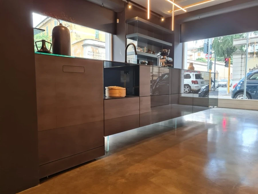 Cucina con Isola Lago 36e8 Glass