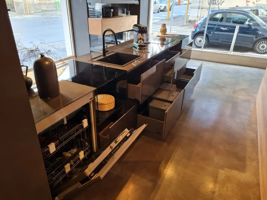 Cucina con Isola Lago 36e8 Glass