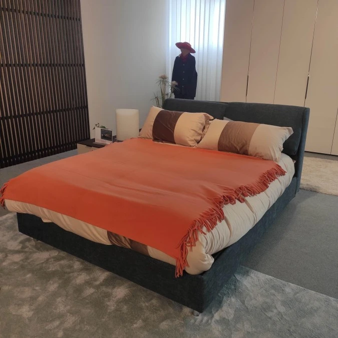Visione plaid in pile arancione