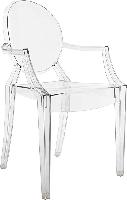 Sedia con braccioli Kartell Louis Ghost