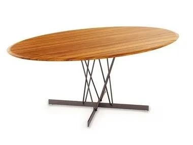 Tavolo ovale Kartell Viscount of Wood