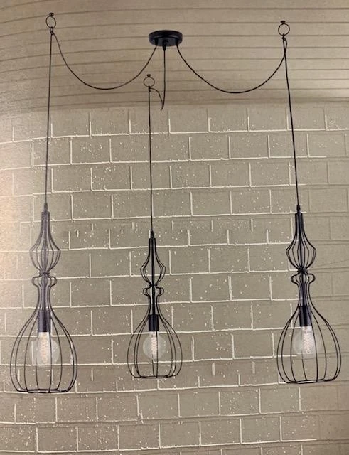 Lampada sospesa Produzione Artigianale MADERA GD 0196 / 3S
