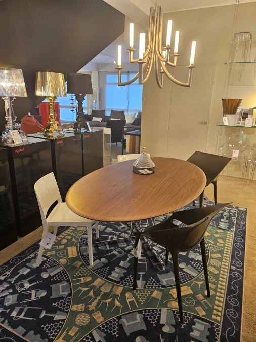Tavolo ovale Kartell Viscount of Wood