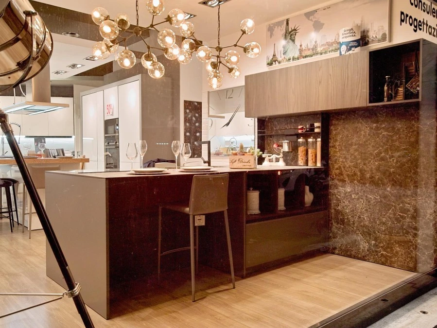 Cucina con penisola Doimo Cucine D.23 Soho