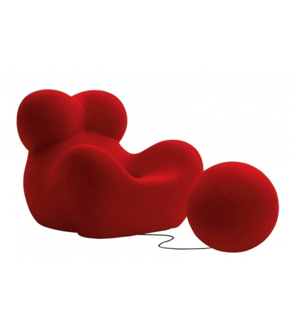 Poltrona con pouf B&B Italia UP 2000