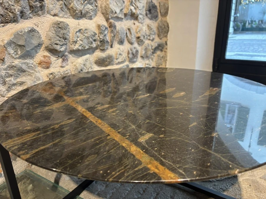 Tavolino rotondo Baxter Icaro Stone