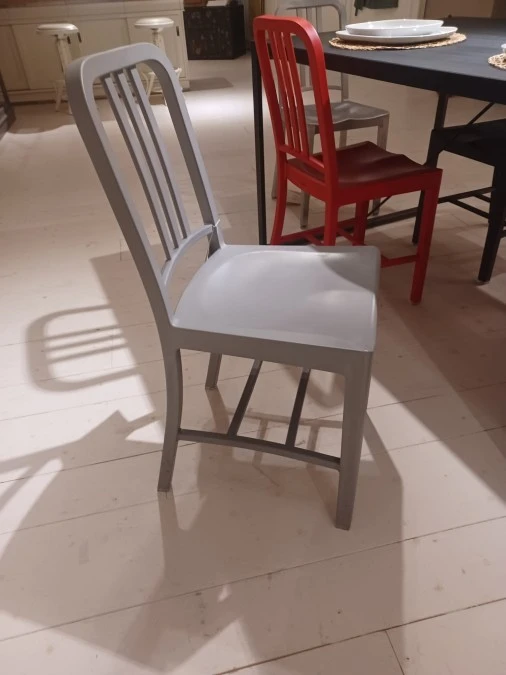 Sedia senza braccioli Emeco Navy Grigio Chiaro