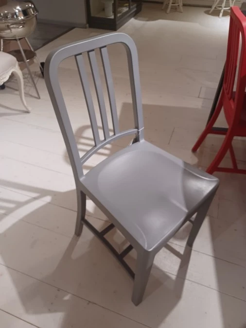 Sedia senza braccioli Emeco Navy Grigio Chiaro