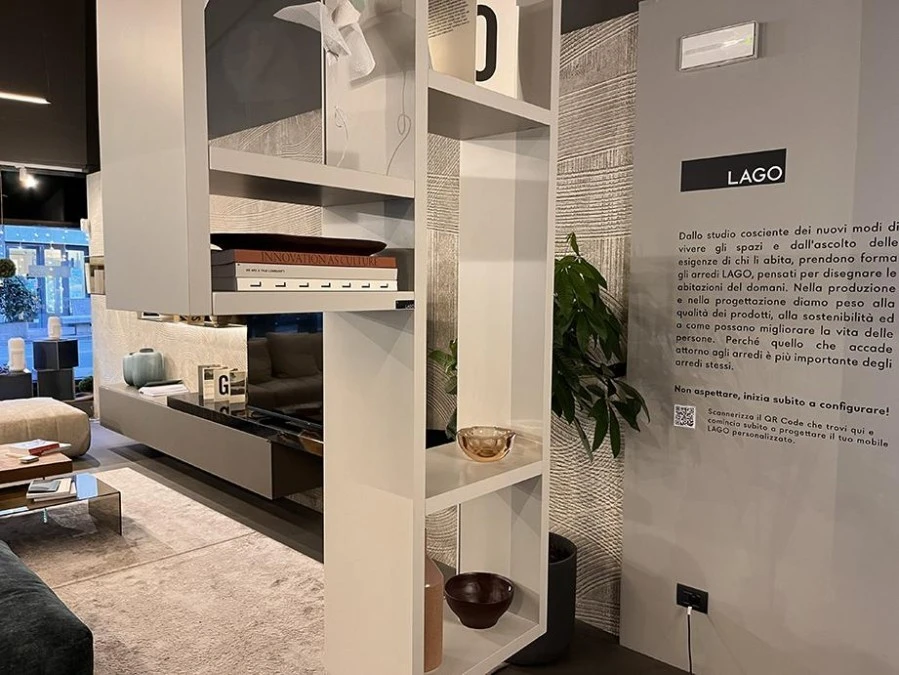 Piccola libreria Lago Composizione 30mm Weightless