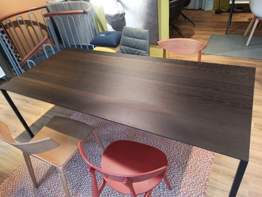 Tavolo Sintesi Extendo 200x90cm, top HPL+rovere affumicato
